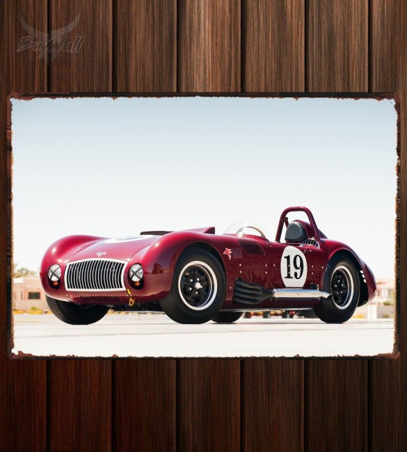 Металлическая табличка Kurtis Pontiac 500SX Roadster Металлическая табличка Kurtis Pontiac 500SX Roadster